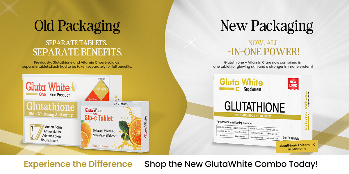 Gluta White® Glutathione + Vitamin C tablets (3 Months Course)