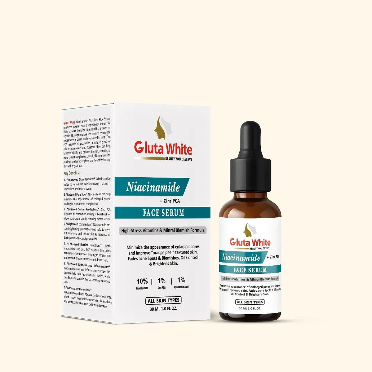 Gluta White® Niacinamide + Zinc Serum