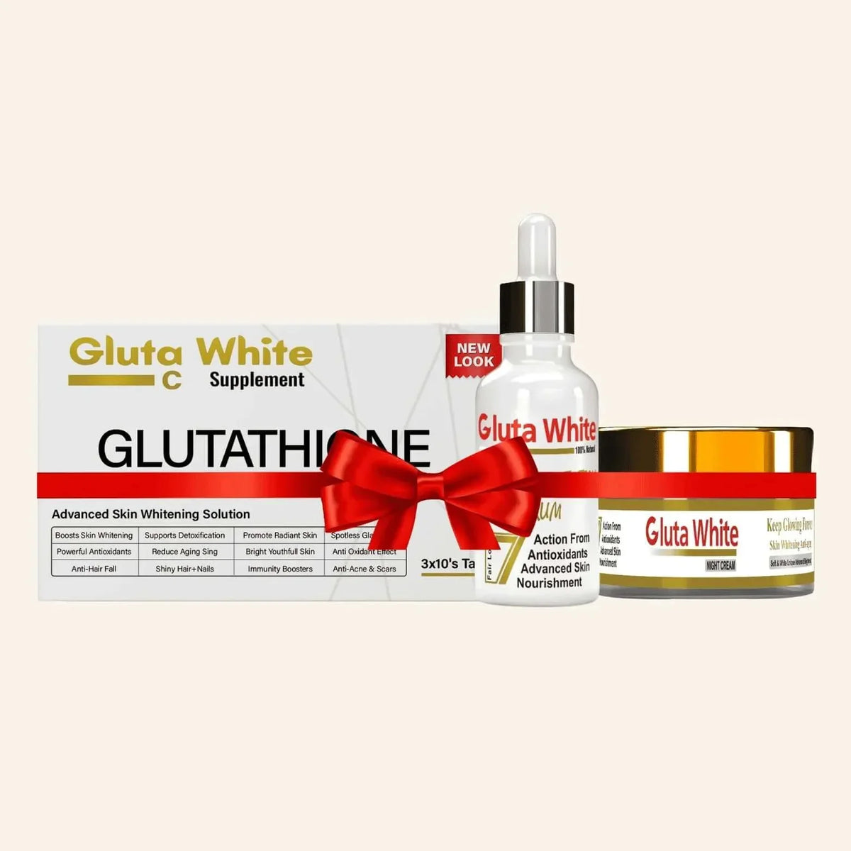 Gluta White® Capsule Whitening Serum And Night Cream
