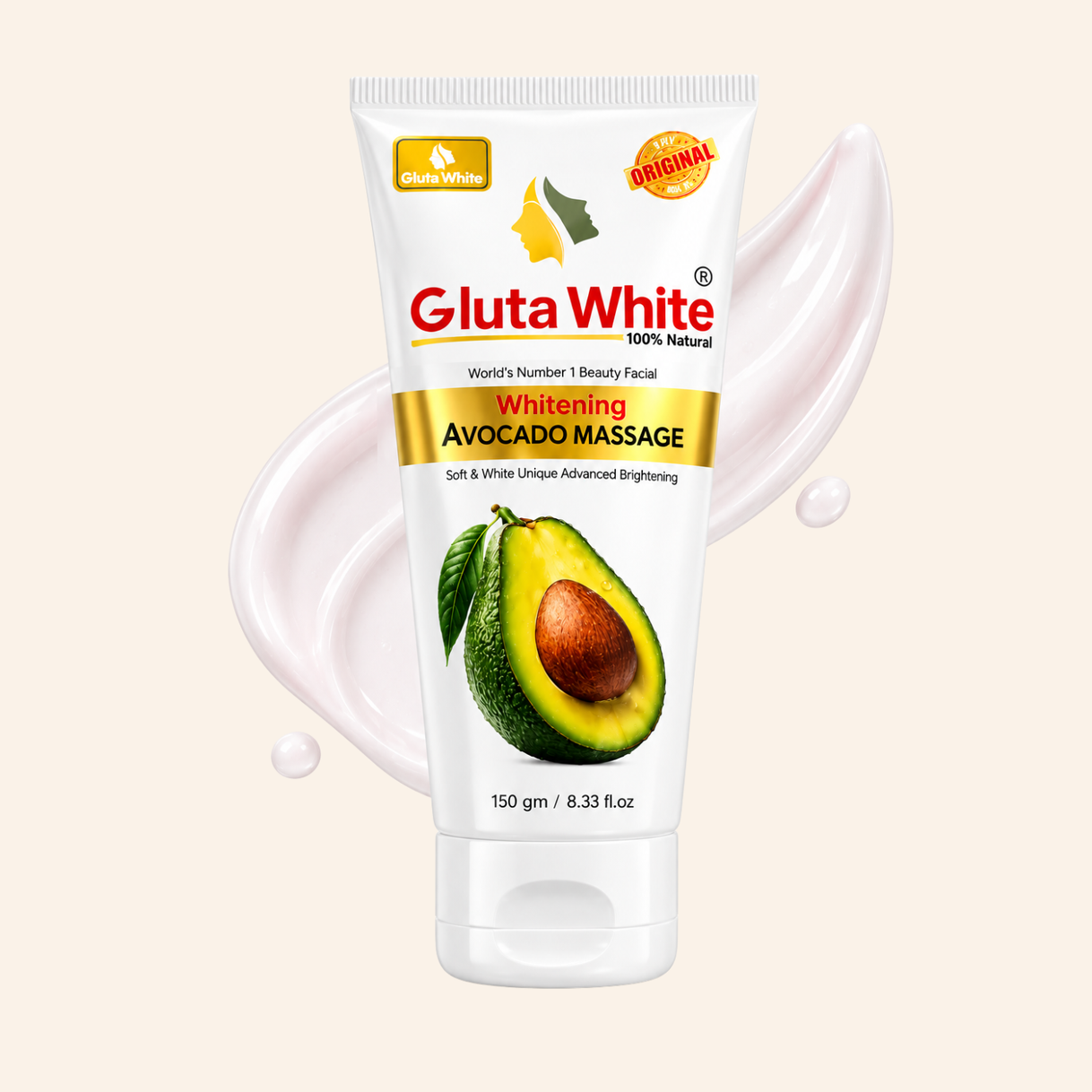 Gluta White® Whitening Avocado Massage Cream
