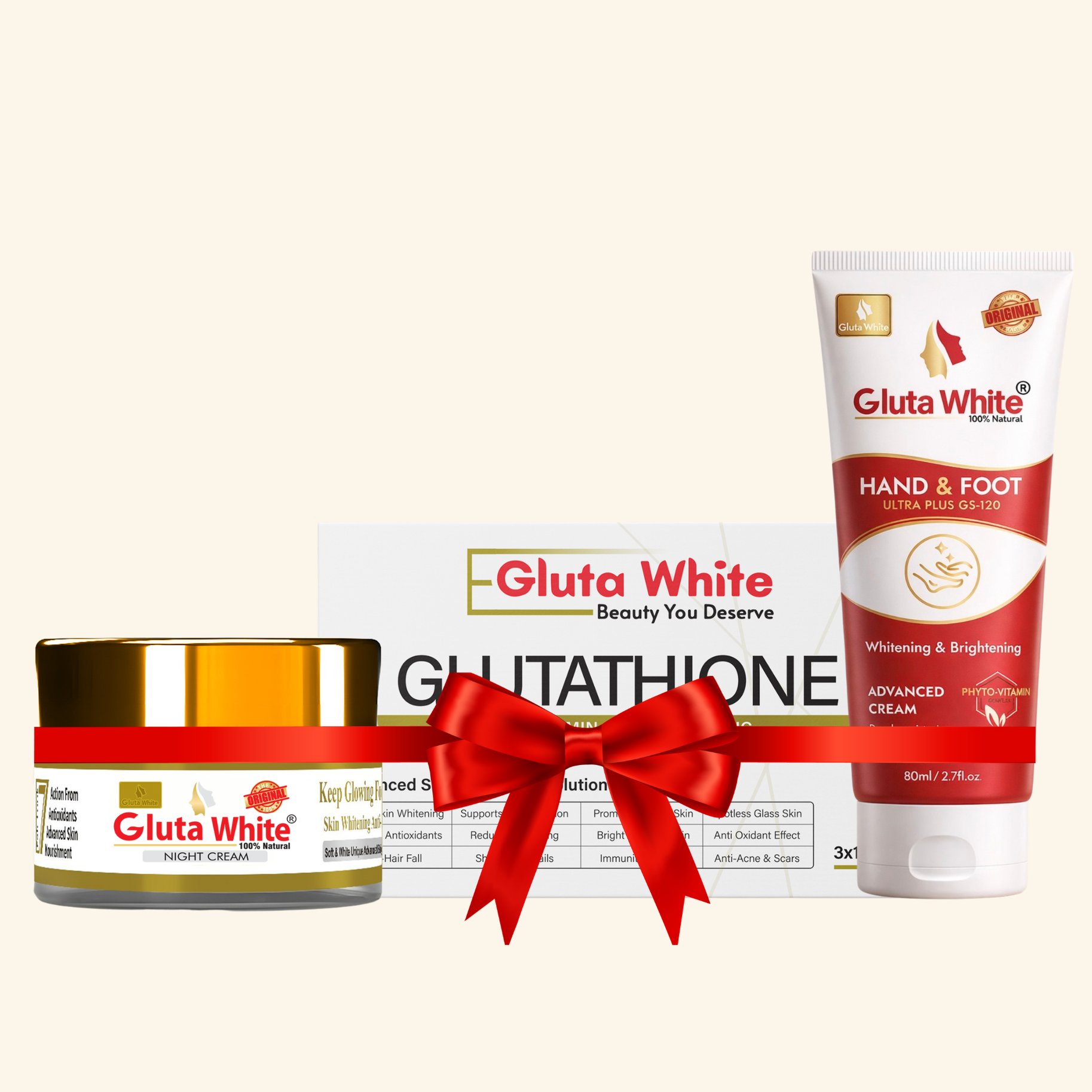 Gluta White® Night Cream + Capsule + Hand & Foot Cream