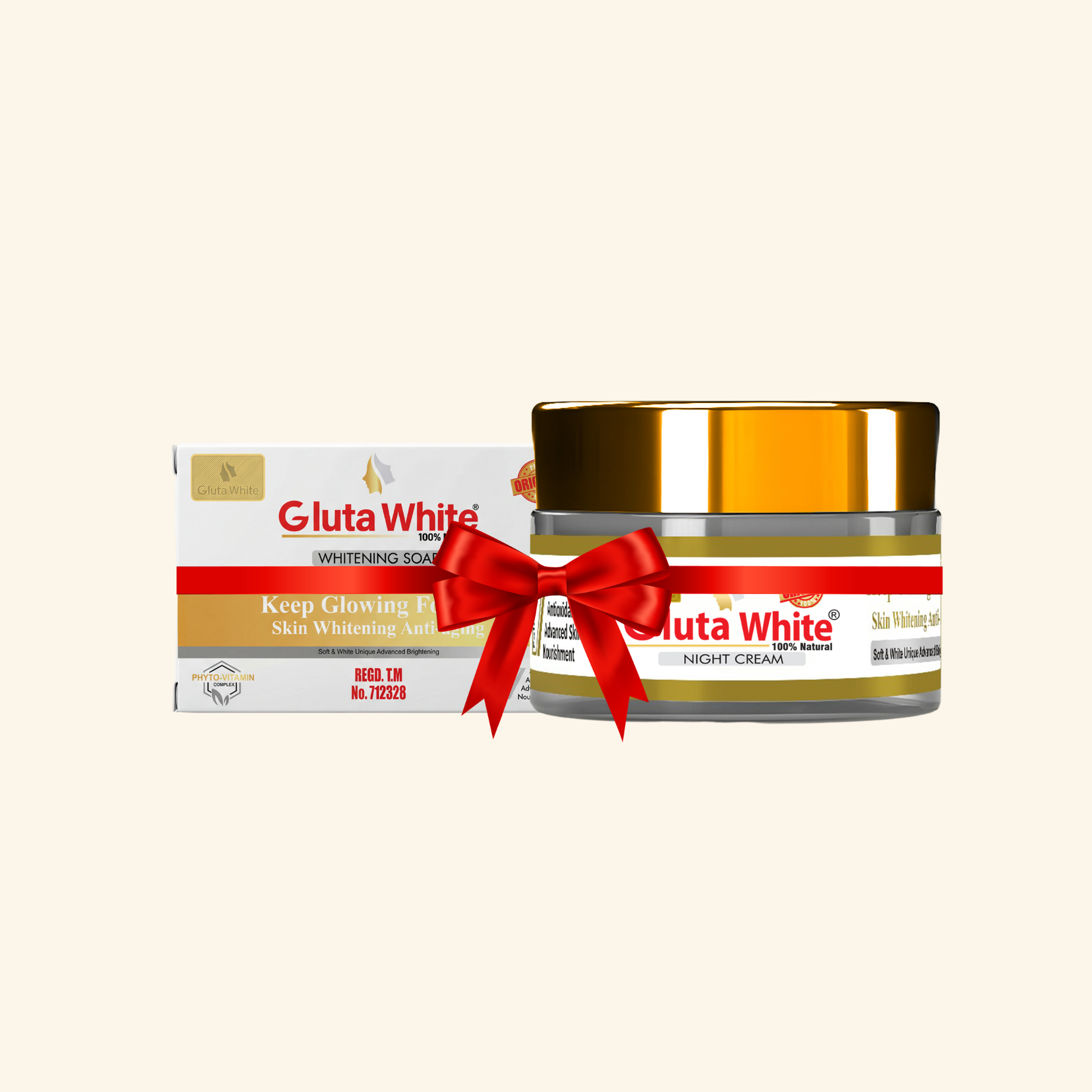 Gluta White® Night Cream + Whitening Soap